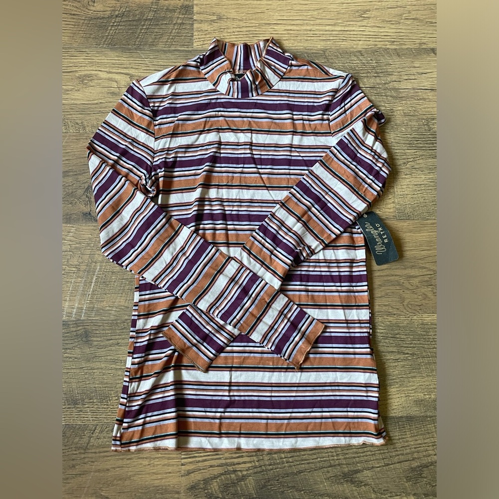 NWT Wrangler Retro Striped long sleeve shirt